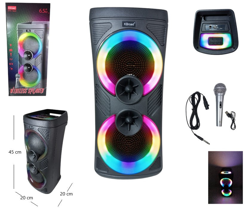 Parlante 6.5x2 plg rgb KTS 1860