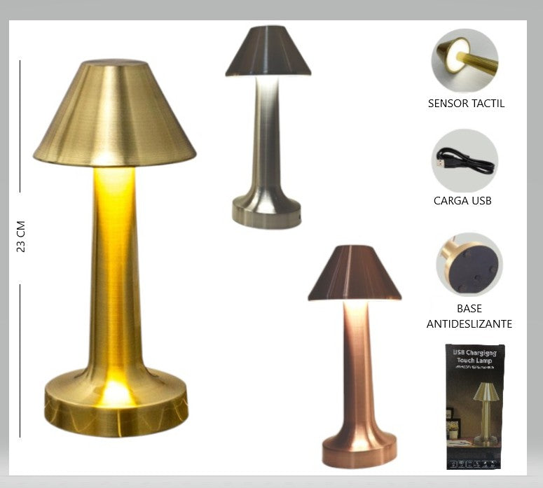 Velador touch 3 colores