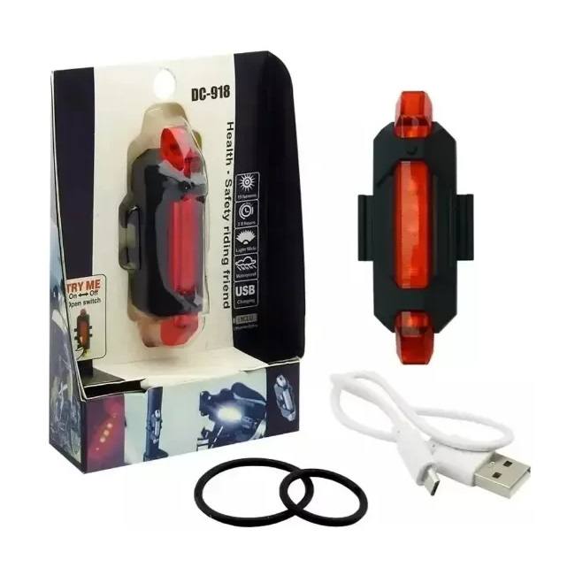 Luz LED recargable para bicicleta