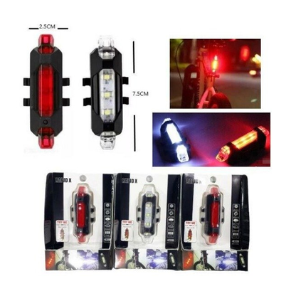 Luz LED recargable para bicicleta