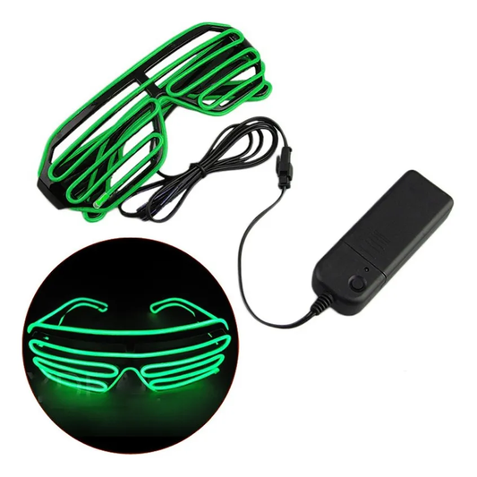 Lentes con luz de neón flogger a pilas