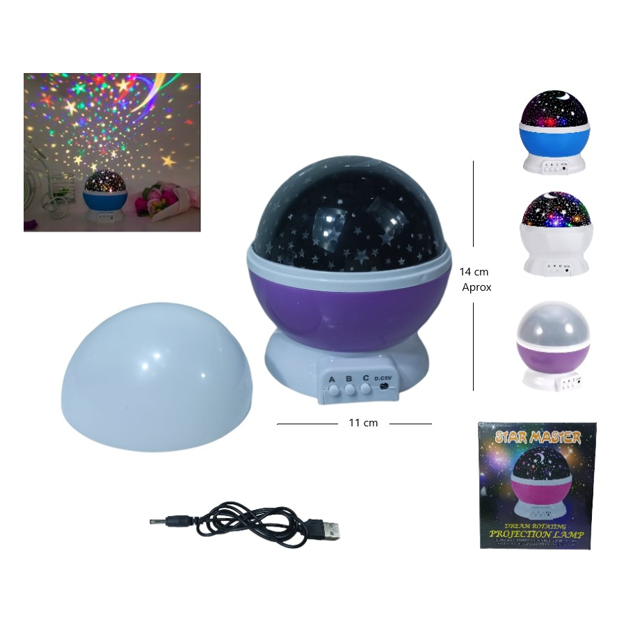 Velador proyector de estrellas LED-83029