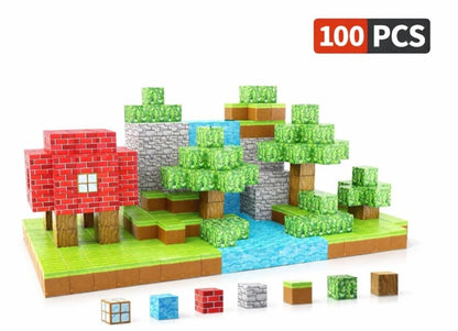 Bloques magneticos Minecraft 100pcs