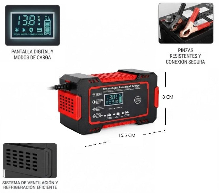 Cargador de batería de auto 12W