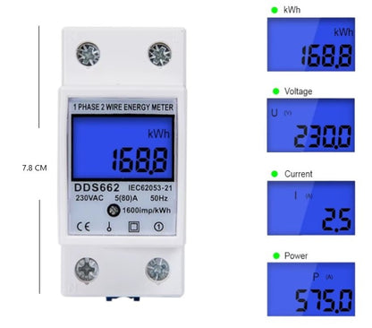Medidor de consumo para riel