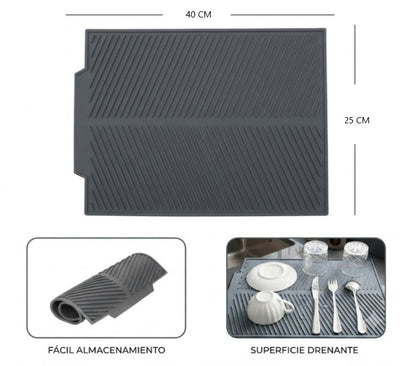 Alfombra escurrido de silicona
