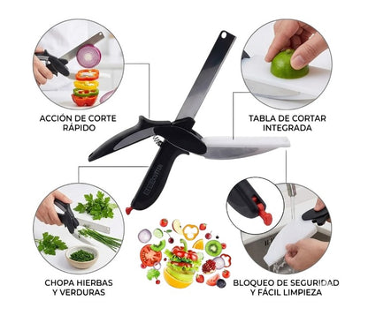 Cuchillo y tijera 2 en 1