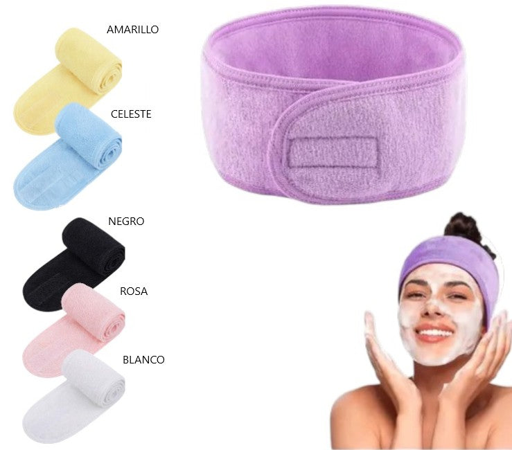 Vincha de microfibra ajustable