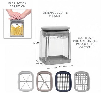 Picador multifuncion manual para vegetales