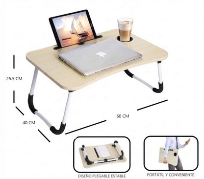 Mesa plegable para la cama