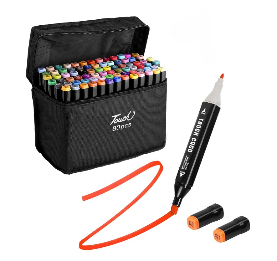 Marcadores doble punta Touch 80 pcs