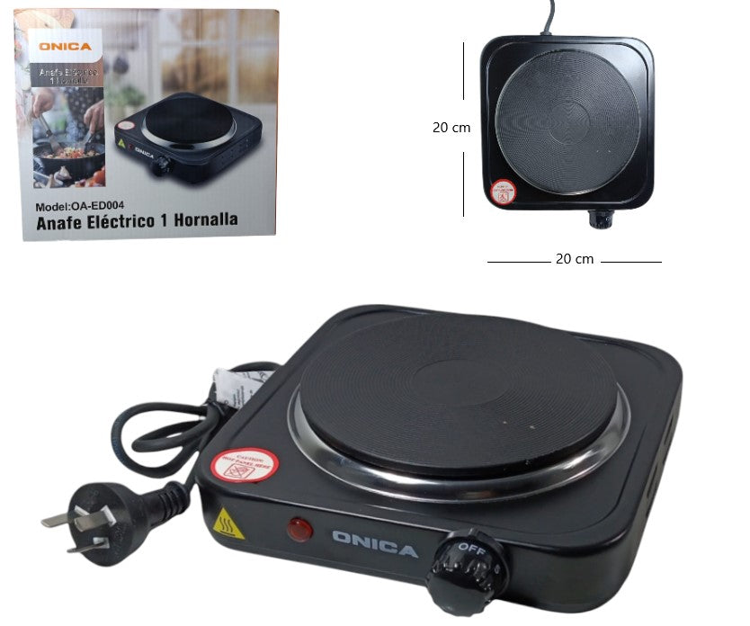 Anafe eléctrica 1 hornalla ONICA