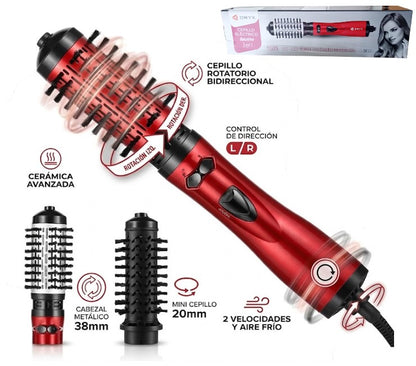 Cepillo rotativo secador 3 en 1