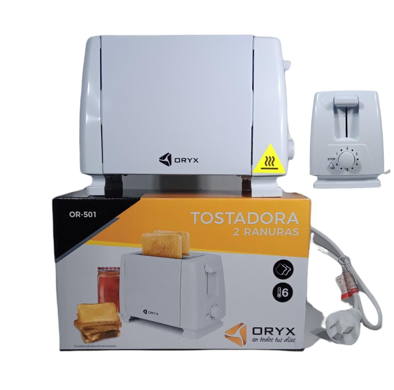 Tostadora dos ranuras 750w Orix