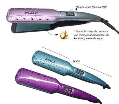 Plancha de pelo tecnologia therapy keratine Time