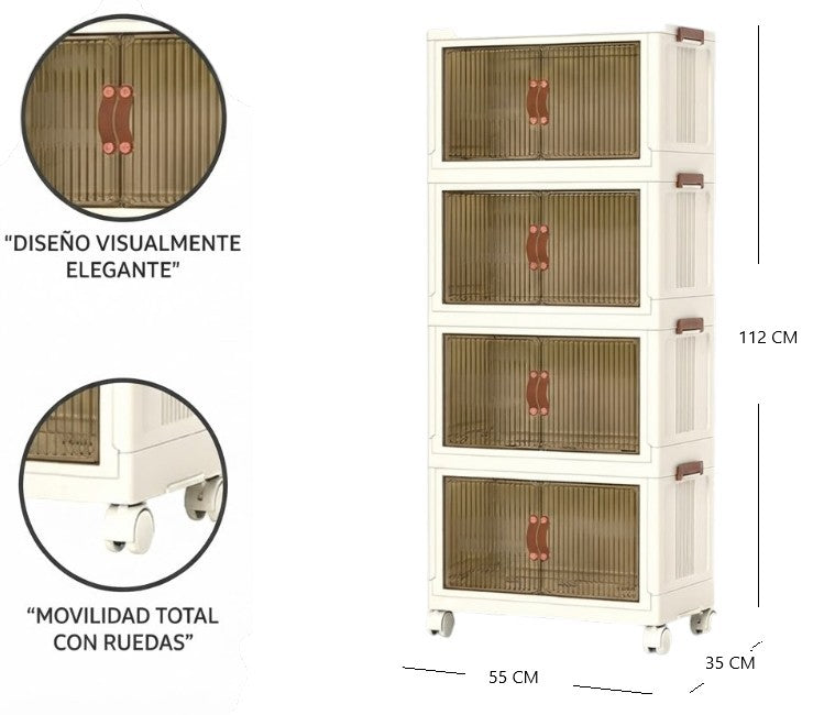 Estante plegable 4 niveles