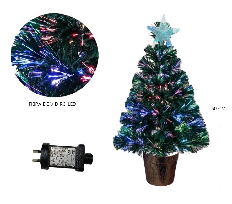 Arbol de navidad 60cm c/led multicolor