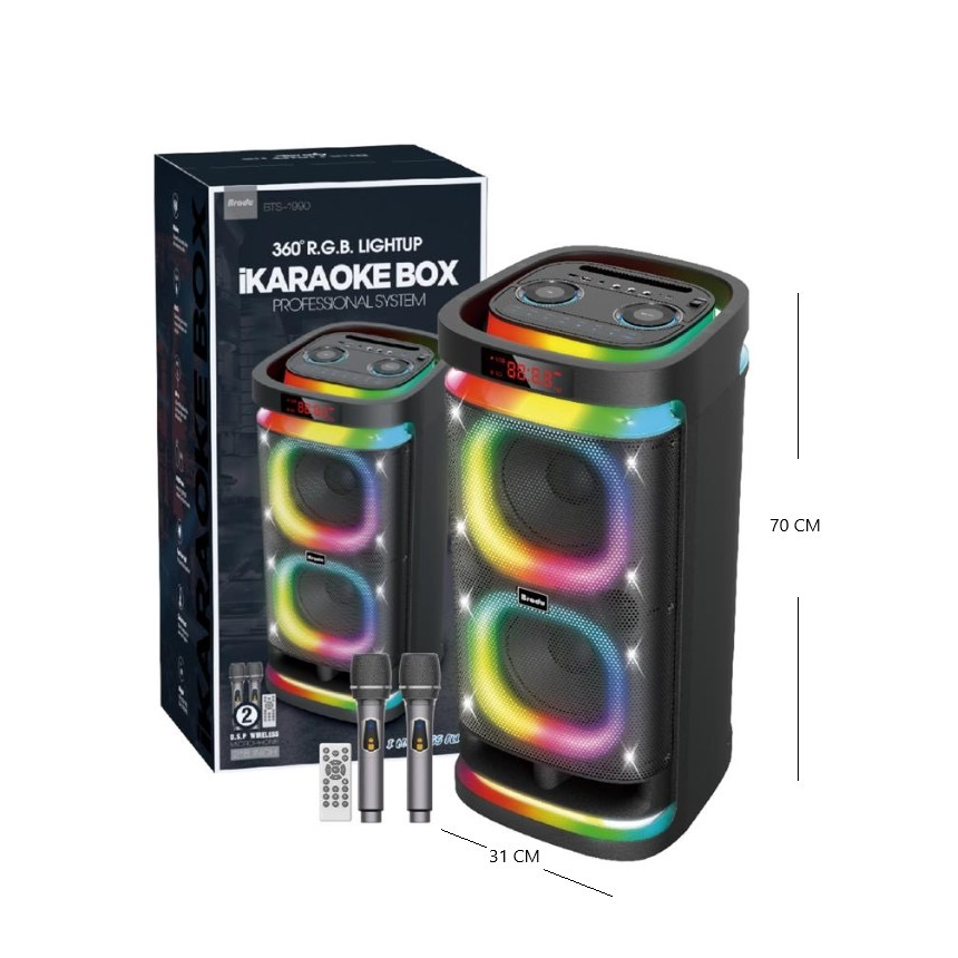 Parlante bluetooth de 2.8 plg con 2 micrófonos