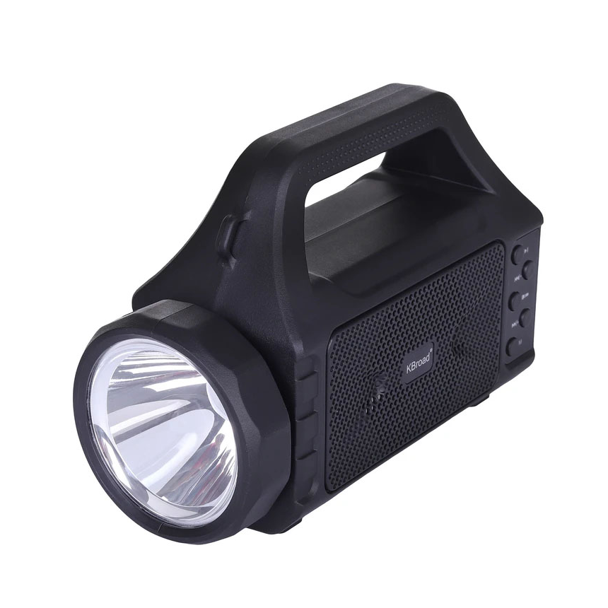 Parlante con linterna y panel solar