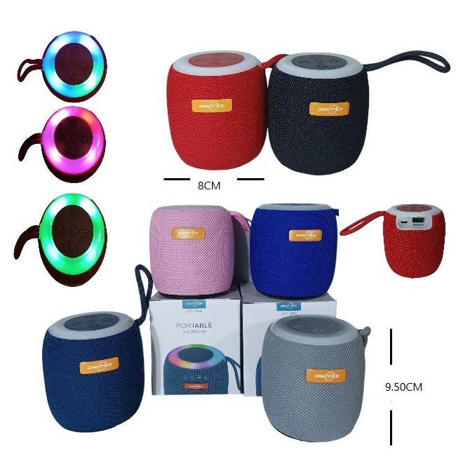 Mini parlante bluetooth con luz LED
