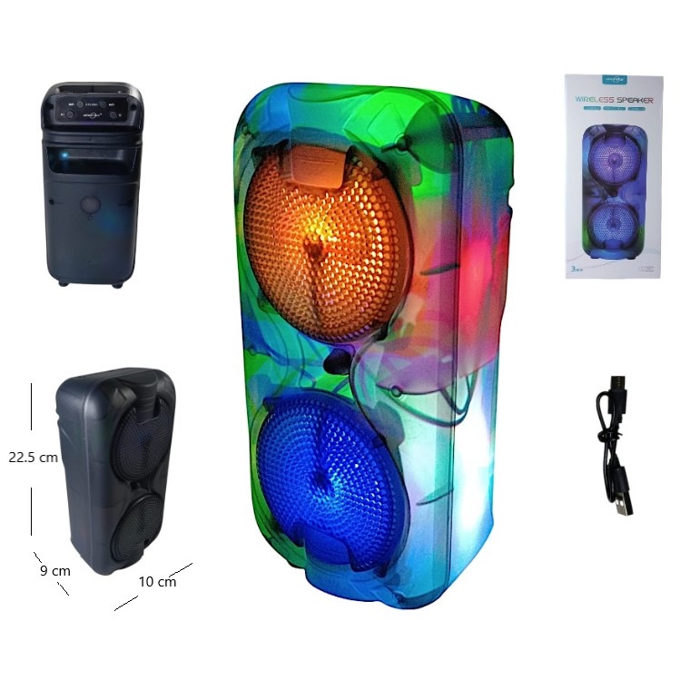 Parlante bluetooth de 3x2 plg