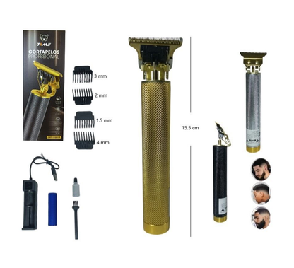 Corta pelo recargable Time metálica