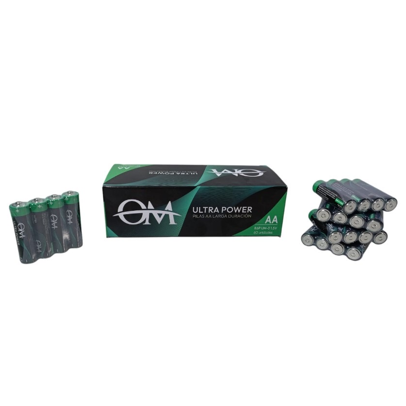 Pilas OM AA 60 unidades ultra power