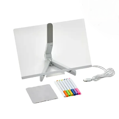 Pizarra LED 20x30 cm con marcadores