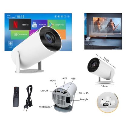 Proyector portátil LED smart ultra HD