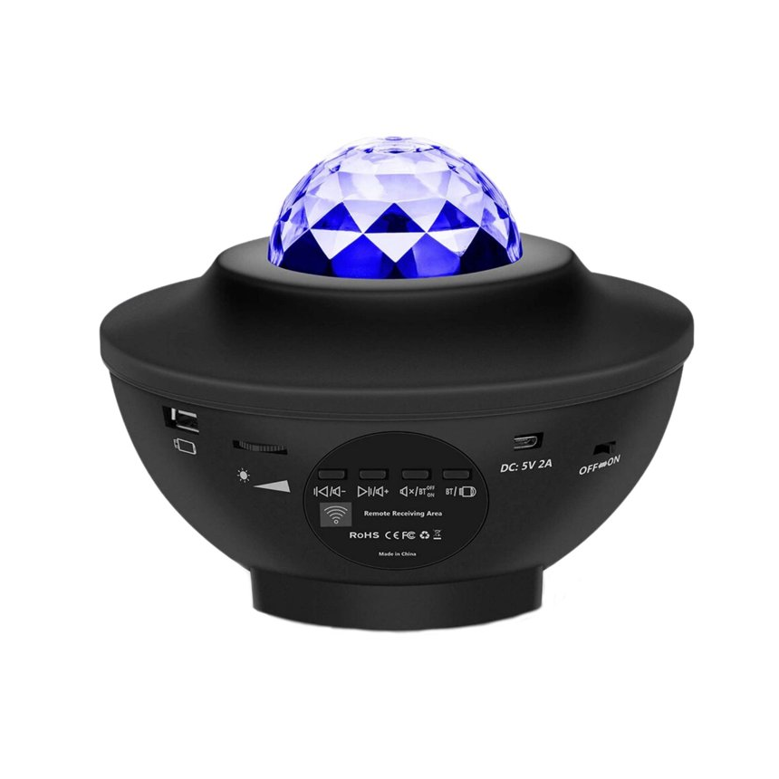 Proyector parlante galaxias con control remoto