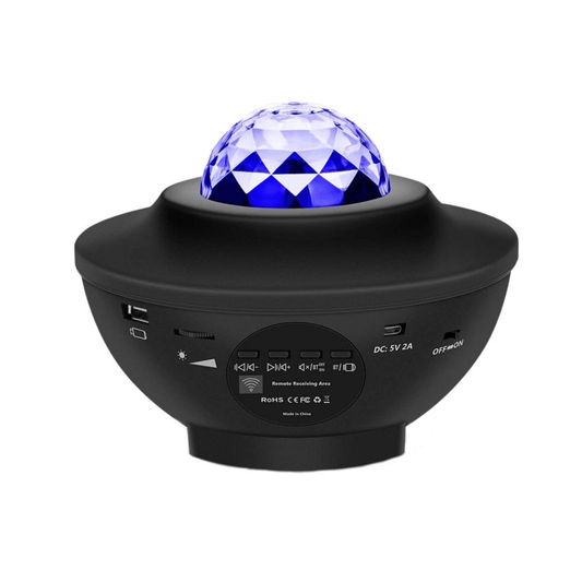 Proyector parlante galaxias con control remoto