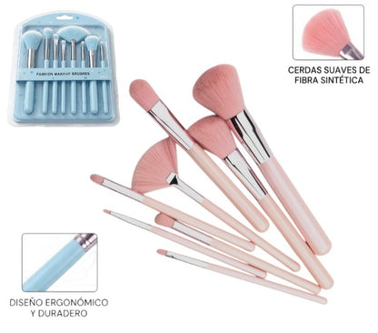 Kit de 8 brochas de maquillaje