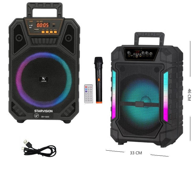 Parlante 12 PLG con micrófono Sv1203