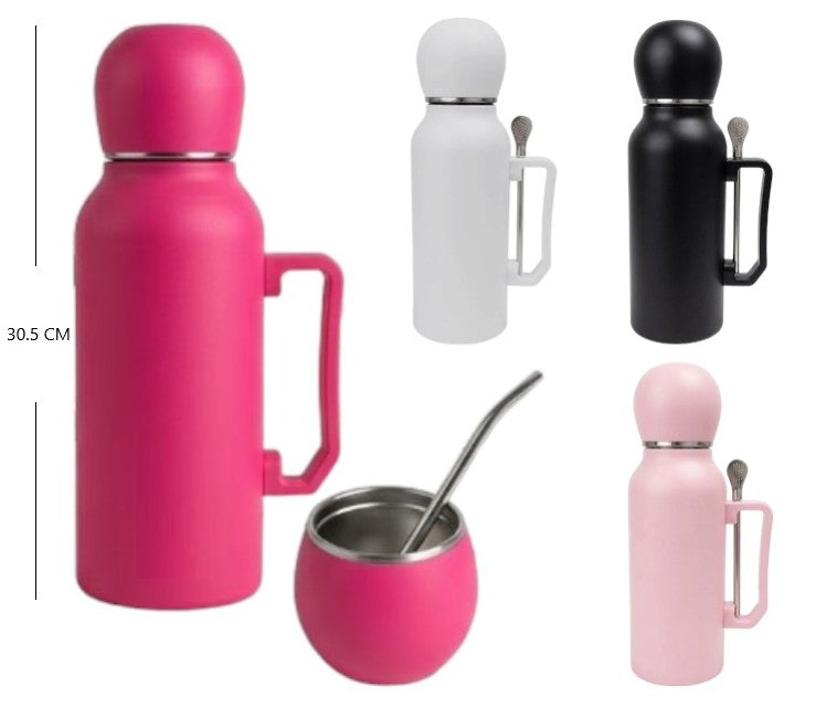 Termo con mate y bombilla 1300ml