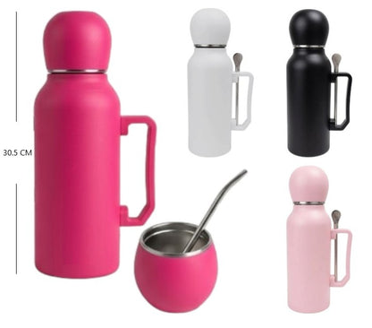 Termo con mate y bombilla 1300ml