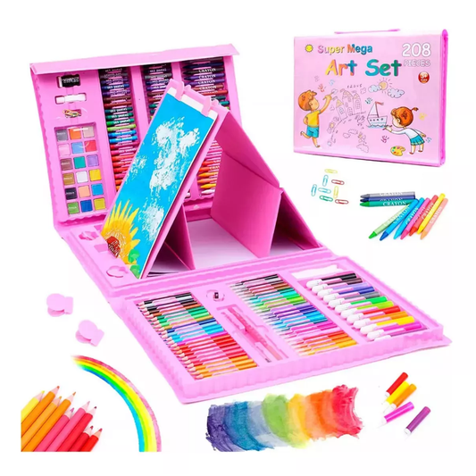 Set de pinturas para colorear 208 piezas