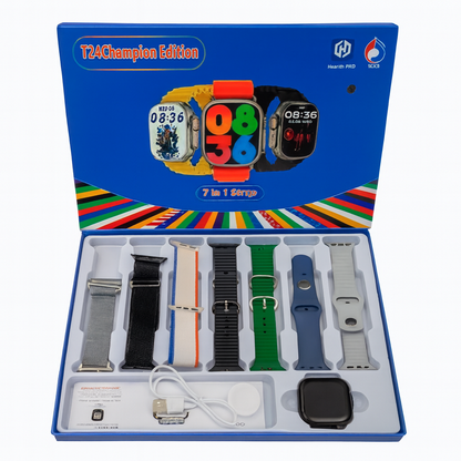 Reloj smart con 7 mallas y 1 de metal