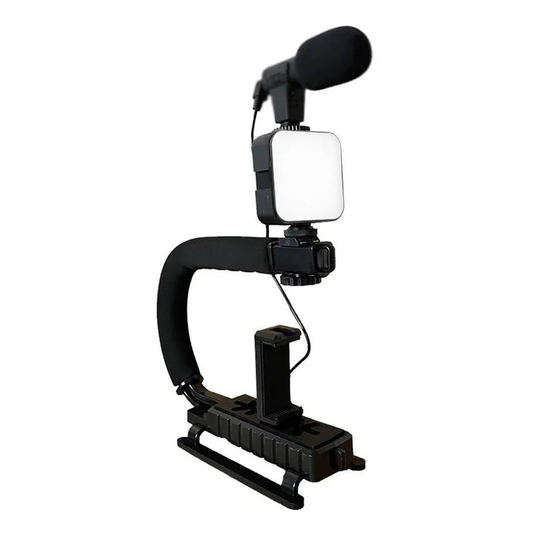 Kit estabilizador soporte para celular con micrófono