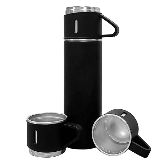 Set de termo y tazas para camping