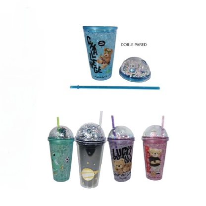 Vaso acrílico doble pared 400 ml