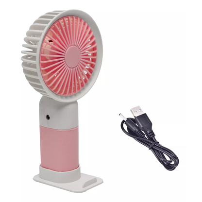 Ventilador portátil con soporte para celular