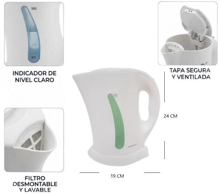 Pava electrica 1.7L Winco
