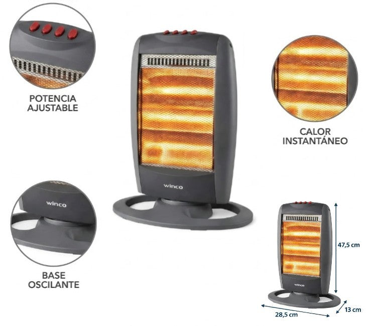 Estufa giratoria 3 velas