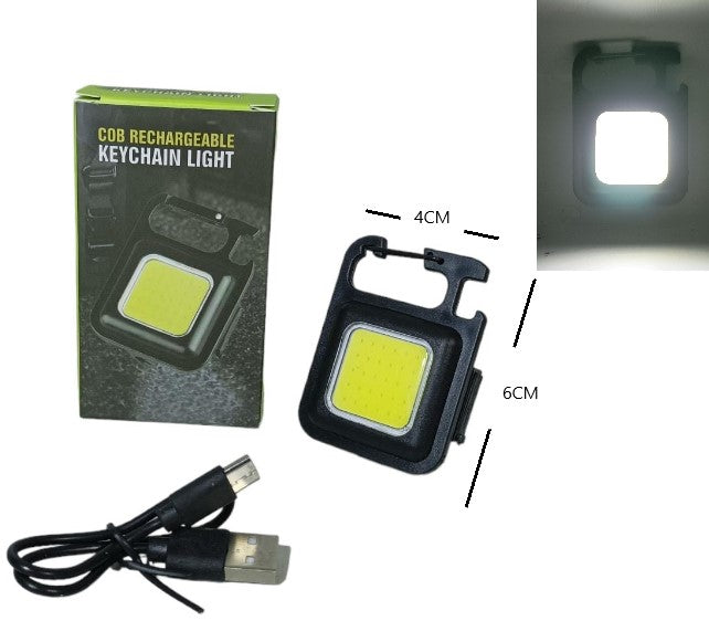 Mini linterna recargable llavero