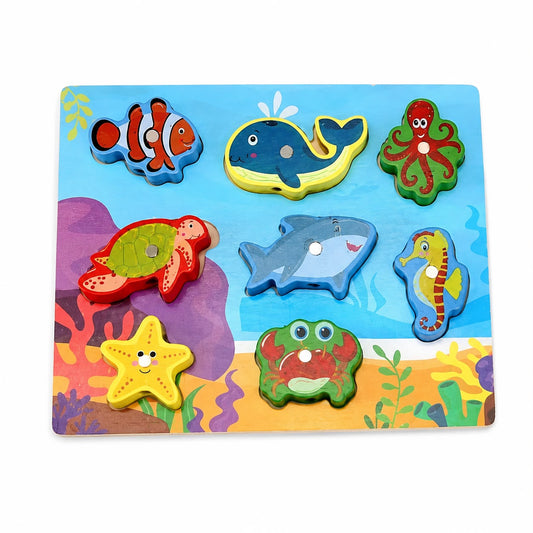 Juego de madera con encastre