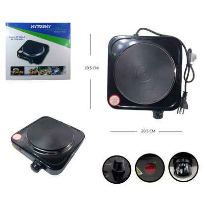 Anafe de 1 hornalla Hytoshy 1000w