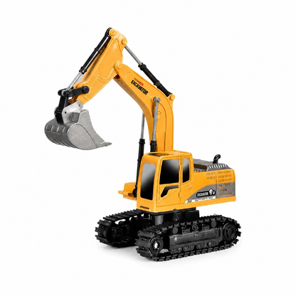 Auto excavadora con control
