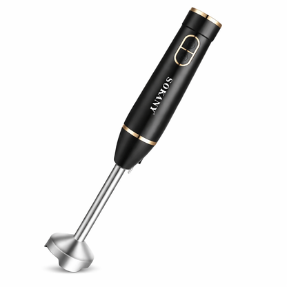 Batidora mini pimer negra acero 300W