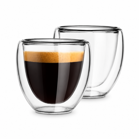Vaso de vidrio doble 150ML