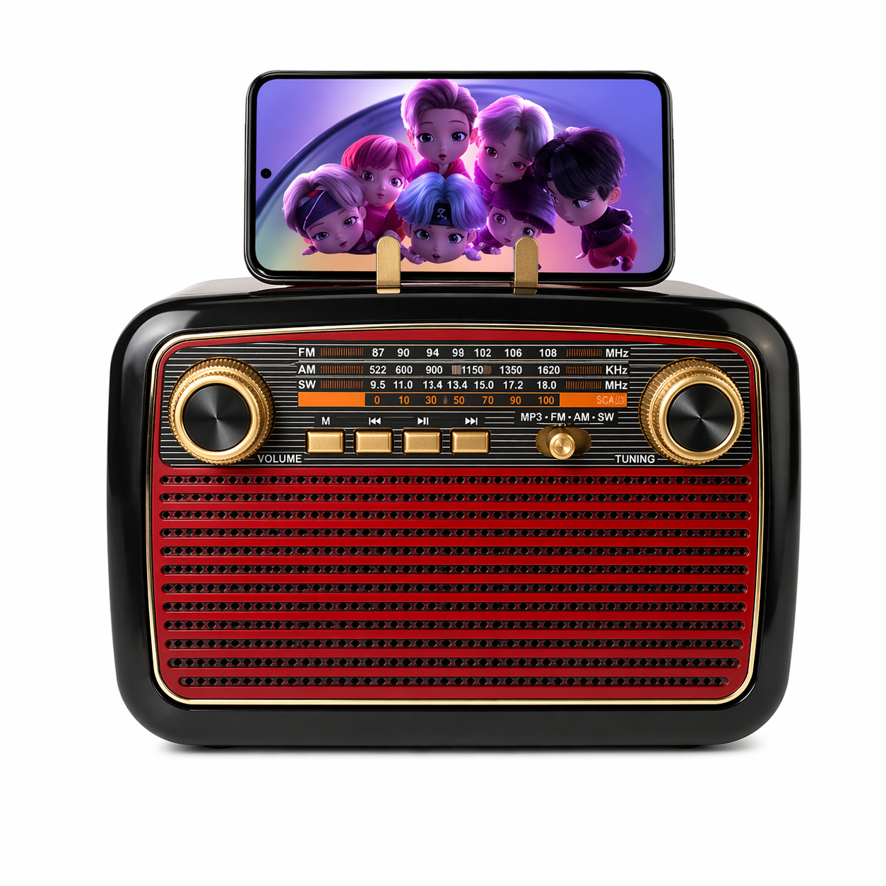 Radio 3plg 3 bandas bt ktf-1467